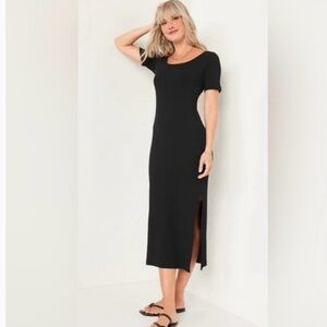 Old Navy Ribbed Midi Shift Dress